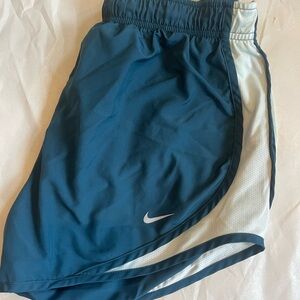 Nike Blue and White Athletic Shorts